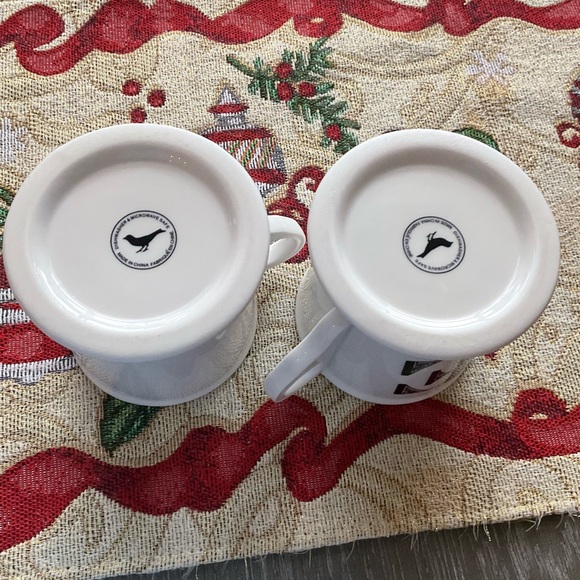 Monogram “E” White Mugs with wide  bottom. - Picture 5 of 5